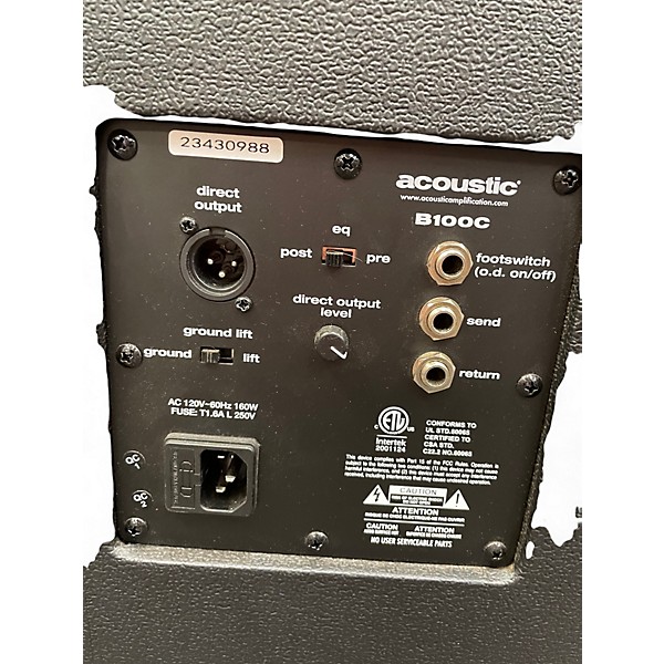 Used Acoustic B100C Bass Combo Amp