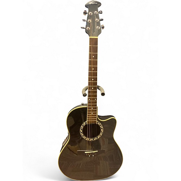Used Ovation Applause Black Acoustic Guitar