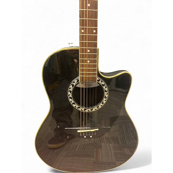 Used Ovation Applause Black Acoustic Guitar