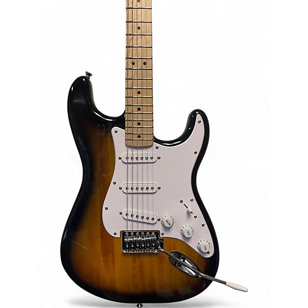 Used Squier Standard Stratocaster Brown Sunburst Solid Body Electric Guitar