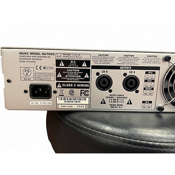 Used Behringer iNUKE NU1000 Power Amp
