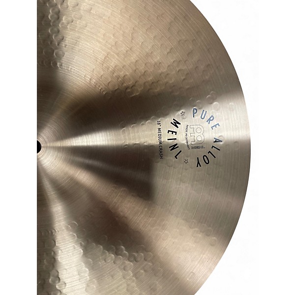 Used MEINL 18in PURE ALLOY MEDIUM CRASH Cymbal