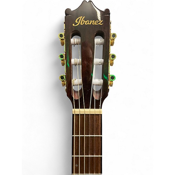 Used Ibanez GA35TCE Vintage Sunburst Classical Acoustic Electric Guitar