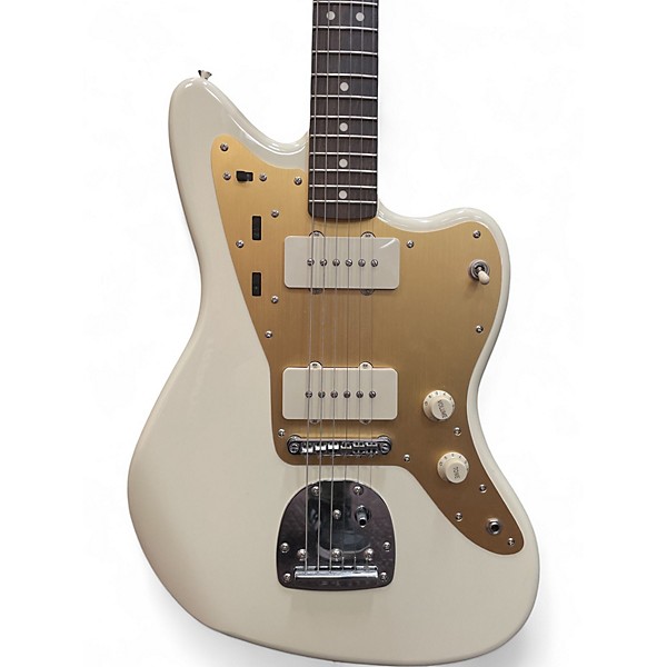 Used Squier J Mascis Jazzmaster Vintage White Solid Body Electric Guitar