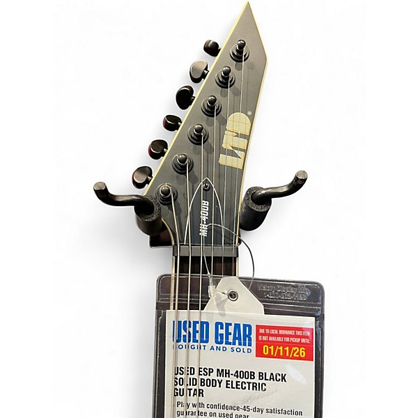 Used ESP MH-400B Black Solid Body Electric Guitar