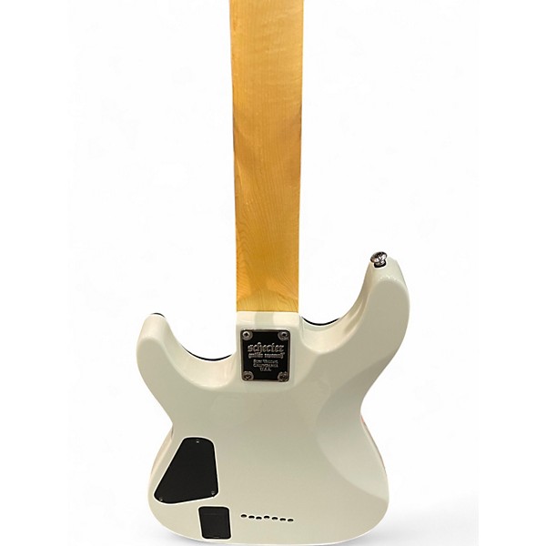 Used Schecter Guitar Research Demon 7 String Alpine White Solid Body Electric Guitar