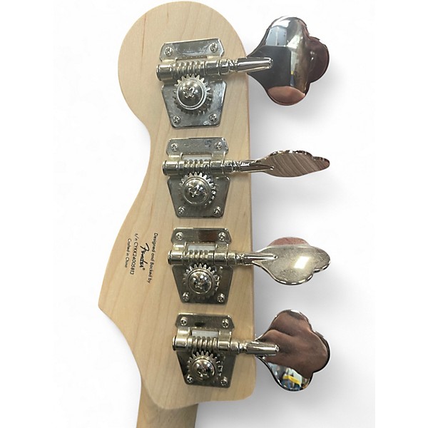 Used Squier Affinity Jaguar Charcoal Frost Metallic Electric Bass Guitar