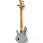 Used Sterling by Music Man Ray34 Firemist Silver Electric Bass Guitar