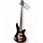 Used Schecter Guitar Research Stiletto Extreme 5 String Crimson Red Trans Electric Bass Guitar thumbnail