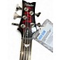 Used Schecter Guitar Research Stiletto Extreme 5 String Crimson Red Trans Electric Bass Guitar