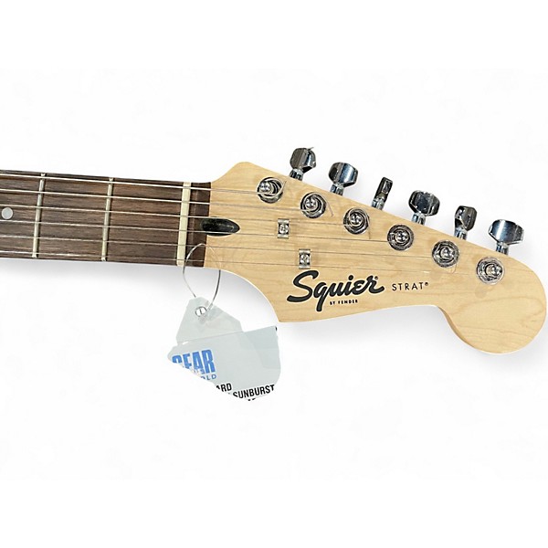 Used Squier Standard Stratocaster Brown Sunburst Solid Body Electric Guitar