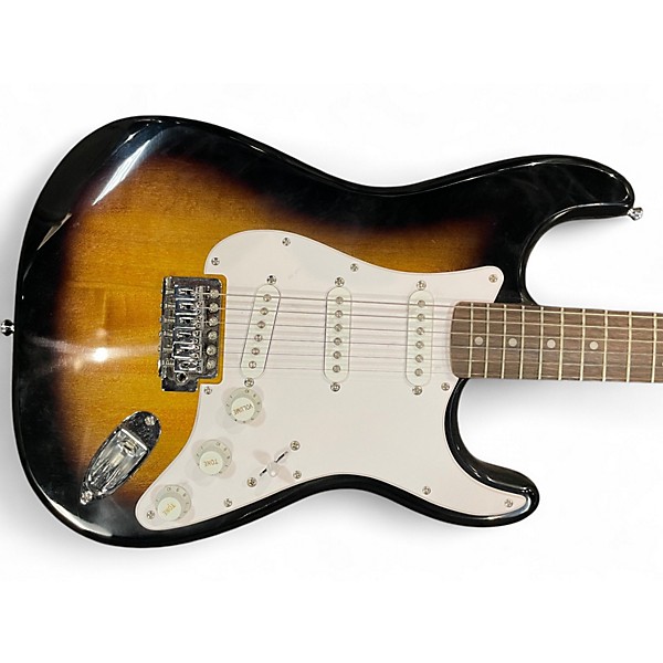 Used Squier Standard Stratocaster Brown Sunburst Solid Body Electric Guitar