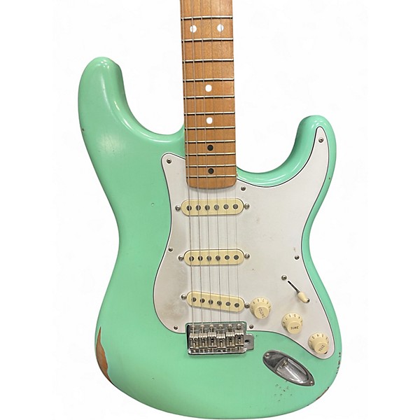 Used Fender Vintera 60s Stratocaster Road Worn Seafoam Green Solid Body Electric Guitar