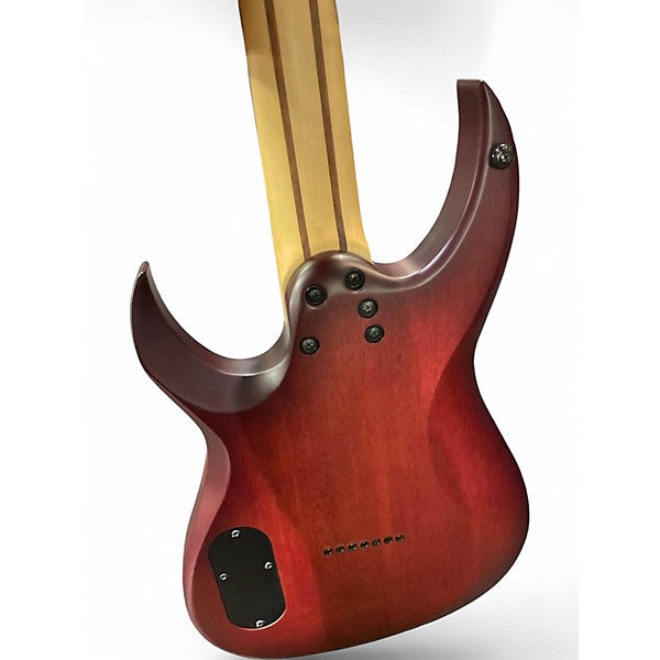 Used Schecter Guitar Research Sunset-7 Extreme Scarlet Burst Solid Body Electric Guitar