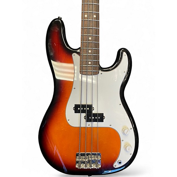 Used Fender Standard Precision Bass Sunburst Electric Bass Guitar