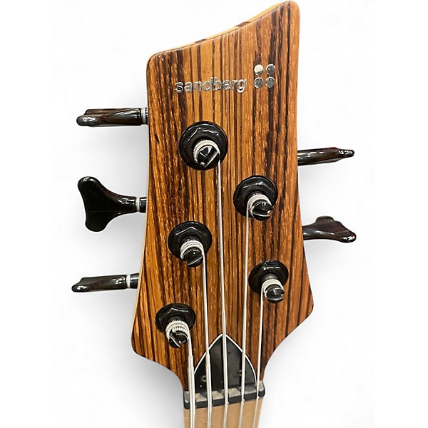 Used sandberg CUSTOM 5 RAREWOOD ZEBRANO Electric Bass Guitar