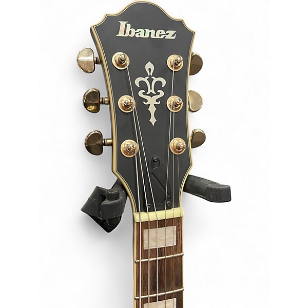 Used Ibanez AF75GBKF Satin Black Hollow Body Electric Guitar