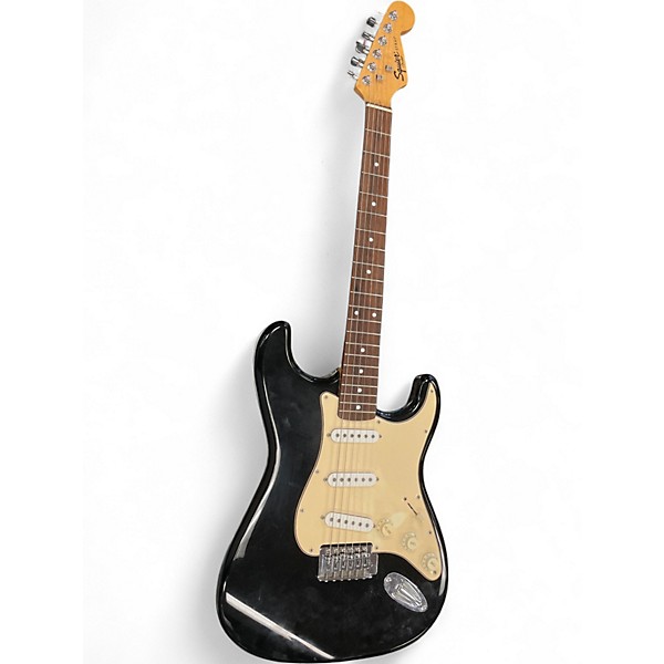 Used Squier Classic Vibe Stratocaster Black Solid Body Electric Guitar