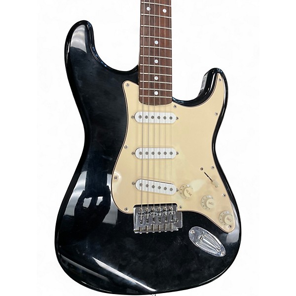 Used Squier Classic Vibe Stratocaster Black Solid Body Electric Guitar