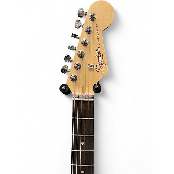 Used Squier debut stratocaster matte black Solid Body Electric Guitar