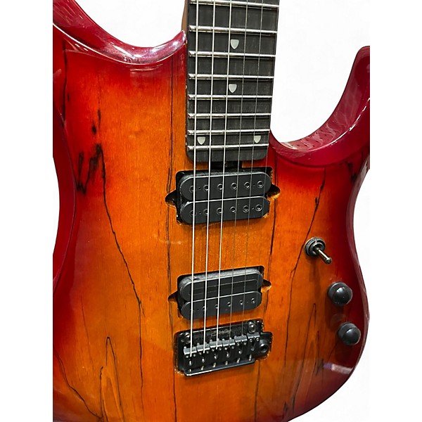 Used Sterling by Music Man JP150 DIMARZIO BLOOD ORANGE BURST Solid Body Electric Guitar
