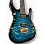 Used 2014 Ibanez RGIX20FEQM Blue Solid Body Electric Guitar