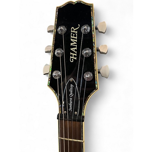 Used Hamer SUNBURST QUILT TOP 2 Color Sunburst Solid Body Electric Guitar