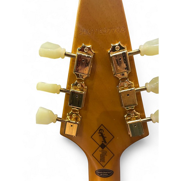 Used Epiphone 1958 Korina Flying V Natural Solid Body Electric Guitar