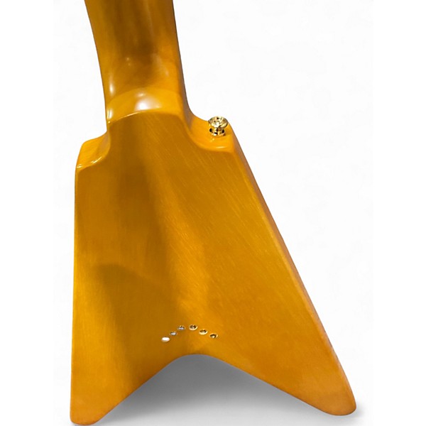 Used Epiphone 1958 Korina Flying V Natural Solid Body Electric Guitar