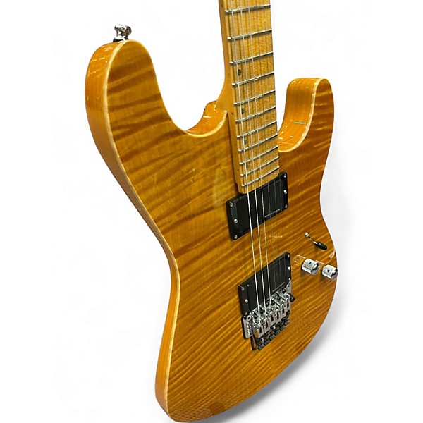 Used Schecter Guitar Research CET Trans Amber Solid Body Electric Guitar