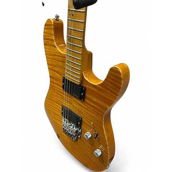 Used Schecter Guitar Research CET Trans Amber Solid Body Electric Guitar