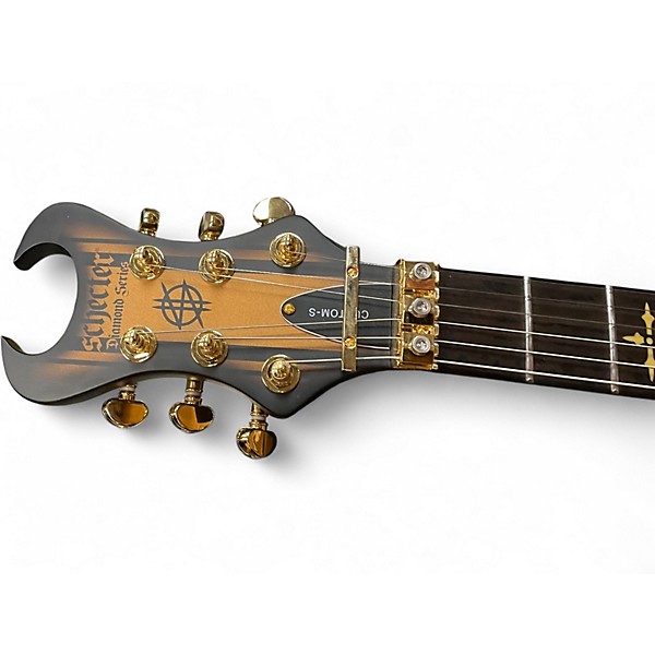 Used Schecter SYNYSTER GATES SIGNATURE GOLD Solid Body Electric Guitar