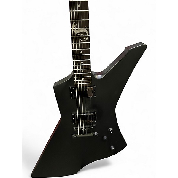 Used ESP LTD James Hetfield Snakebyte Satin Black Solid Body Electric Guitar