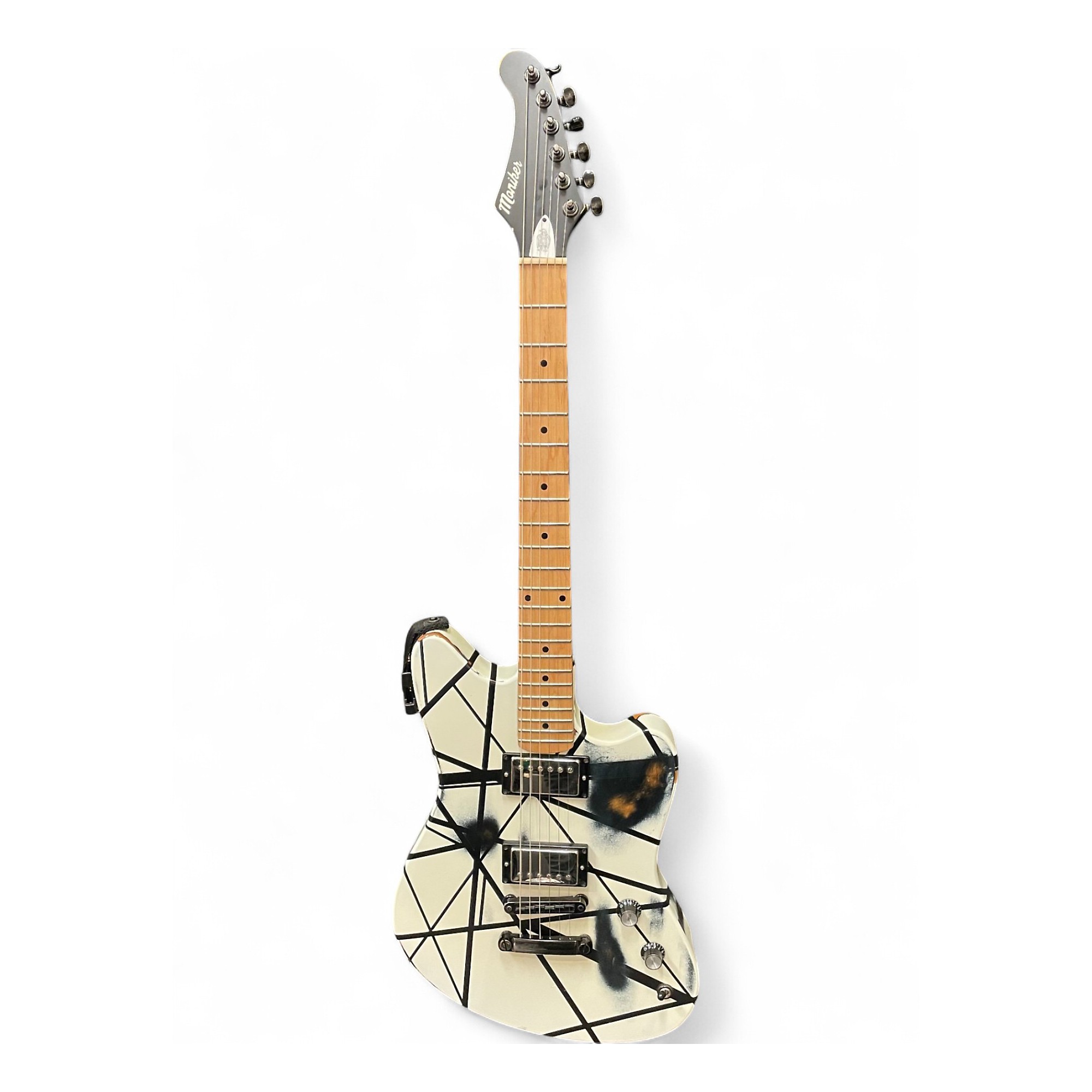 Used Moniker Zuma EVH Stripe Solid Body Electric Guitar EVH Stripe
