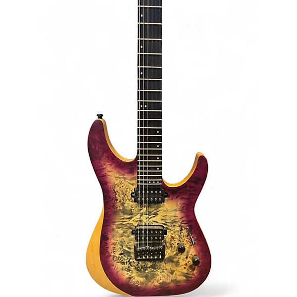 Used Schecter Guitar Research Diamond Series Reaper 6 SATIN AURORA BURST Solid Body Electric Guitar