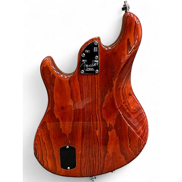 Used 2013 Fender American Deluxe Dimension Bass IV HH CAYENNE BURST Electric Bass Guitar