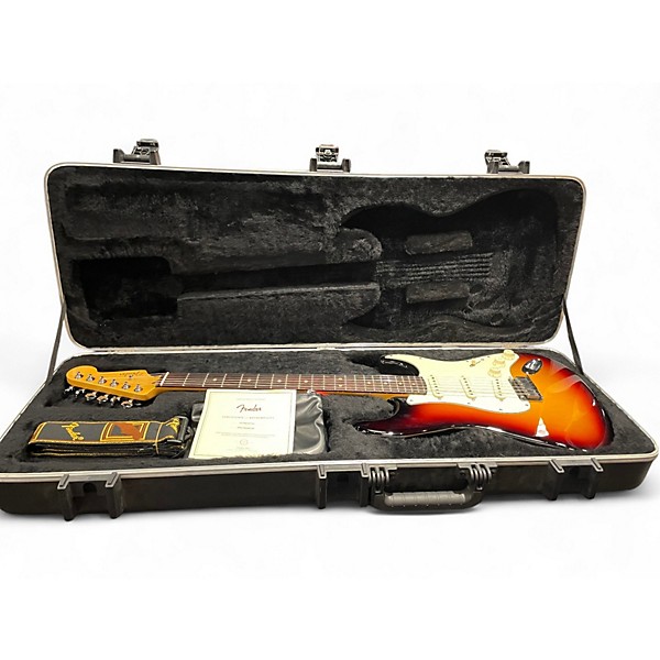 Used 2021 Fender American Ultra Stratocaster ULTRABURST Solid Body Electric Guitar