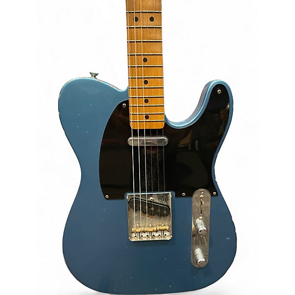Used Fender Vintera 50s Telecaster Road Worn Electron Blue Metallic Solid Body Electric Guitar