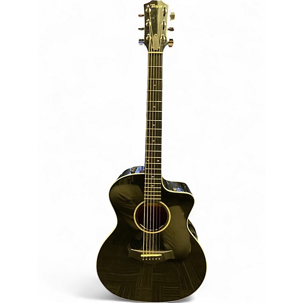 Used Taylor 214CE Deluxe Black Acoustic Electric Guitar