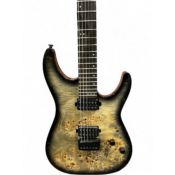 Used Schecter Guitar Research CR-6 Trans Charcoal Solid Body Electric Guitar