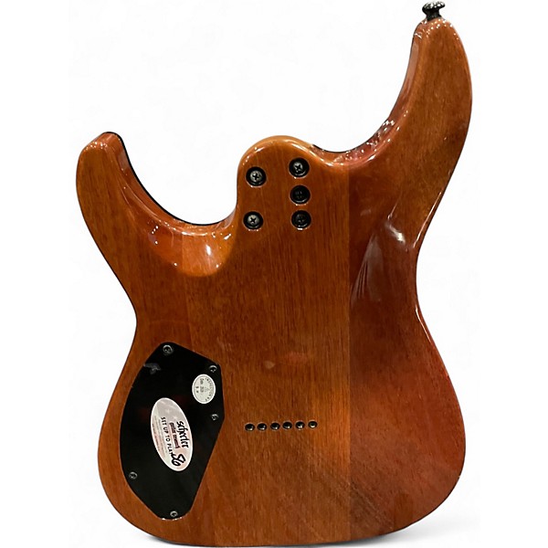 Used Schecter Guitar Research CR-6 Trans Charcoal Solid Body Electric Guitar