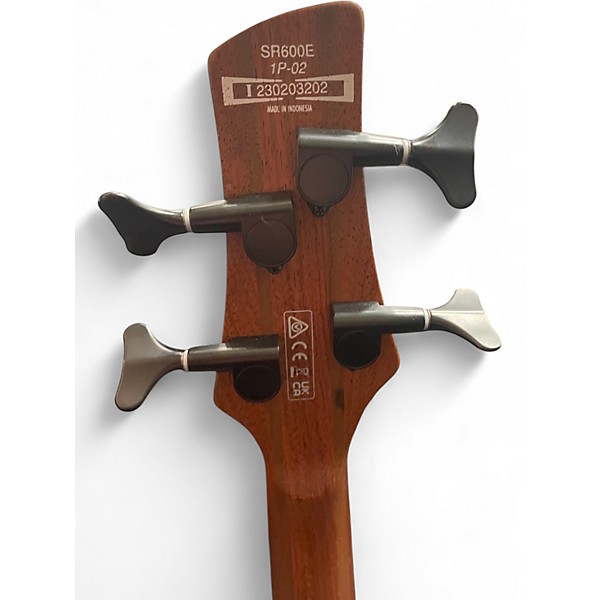 Used Ibanez sr600e Antique Brown Stained Burst Electric Bass Guitar