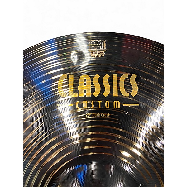 Used MEINL 20in CLASSICS CUSTOM DARK CRASH Cymbal