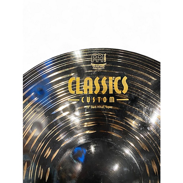 Used MEINL 15in CLASSICS CUSTOM DARK HI HAT TOP Cymbal