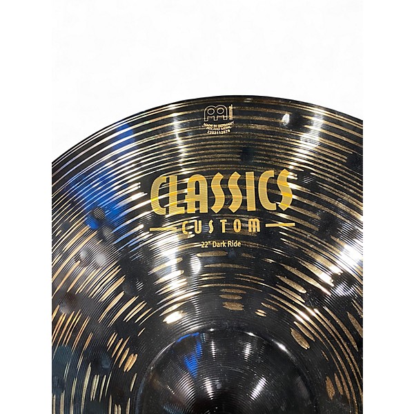 Used MEINL 22in CLASSICS CUSTOM DARK RIDE Cymbal