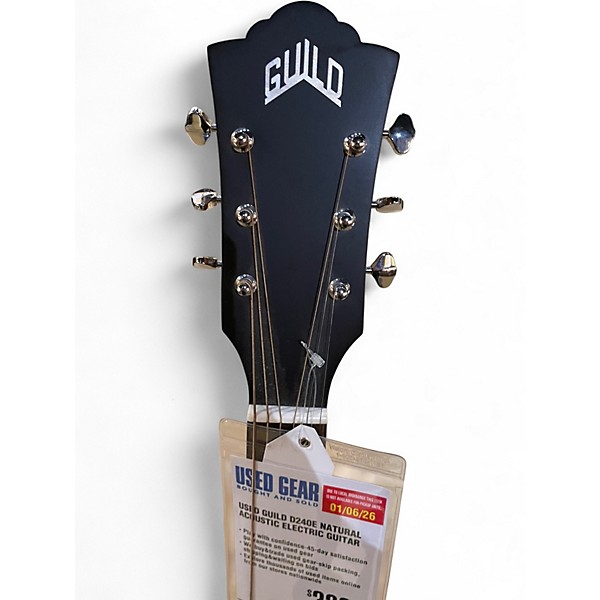 Used Guild D240E Natural Acoustic Electric Guitar