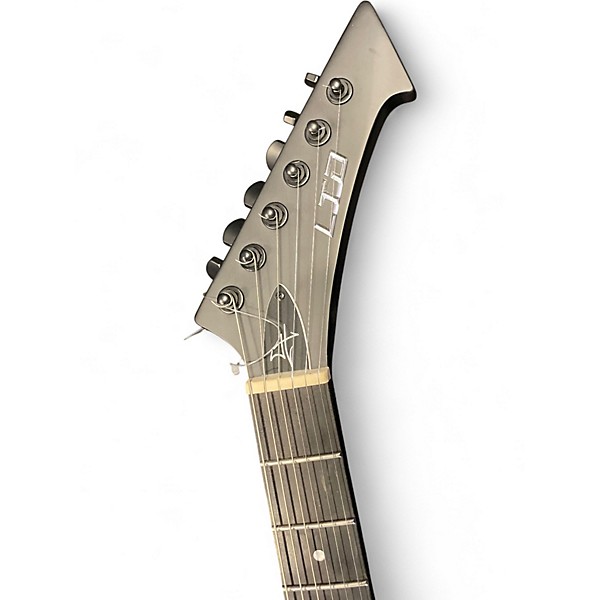 Used ESP LTD HETFIELD VULTURE Black Solid Body Electric Guitar