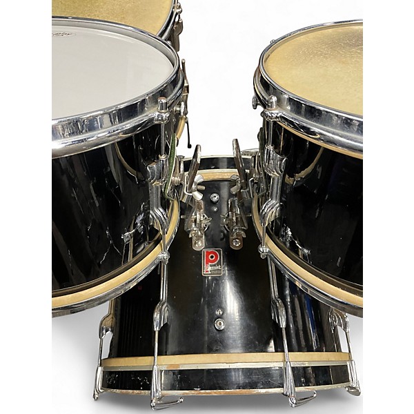 Used 1960 Premier 4 Piece 1960 4-piece Drum Set Black Drum Kit