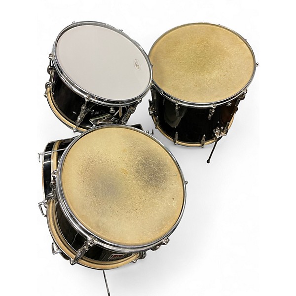 Used 1960 Premier 4 Piece 1960 4-piece Drum Set Black Drum Kit