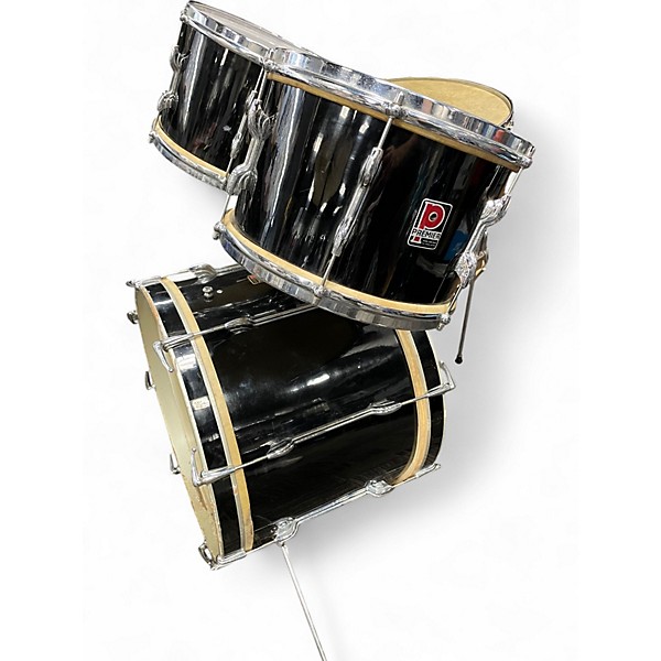 Used 1960 Premier 4 Piece 1960 4-piece Drum Set Black Drum Kit